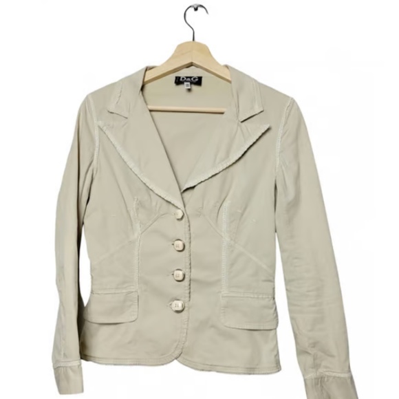 Women's Cream Blazer - Picture 5 of 17